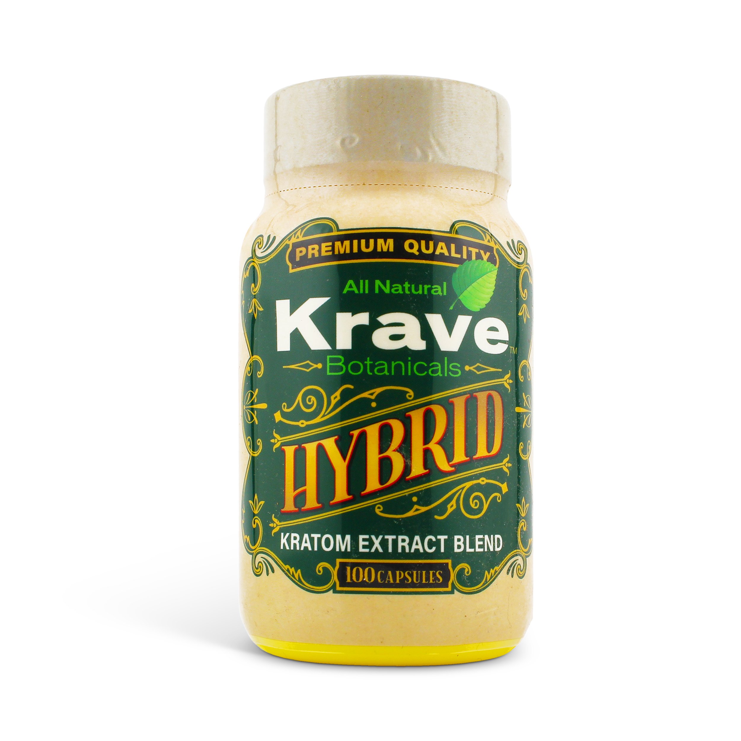 Krave Hybrid Kratom Extract Blend Capsules