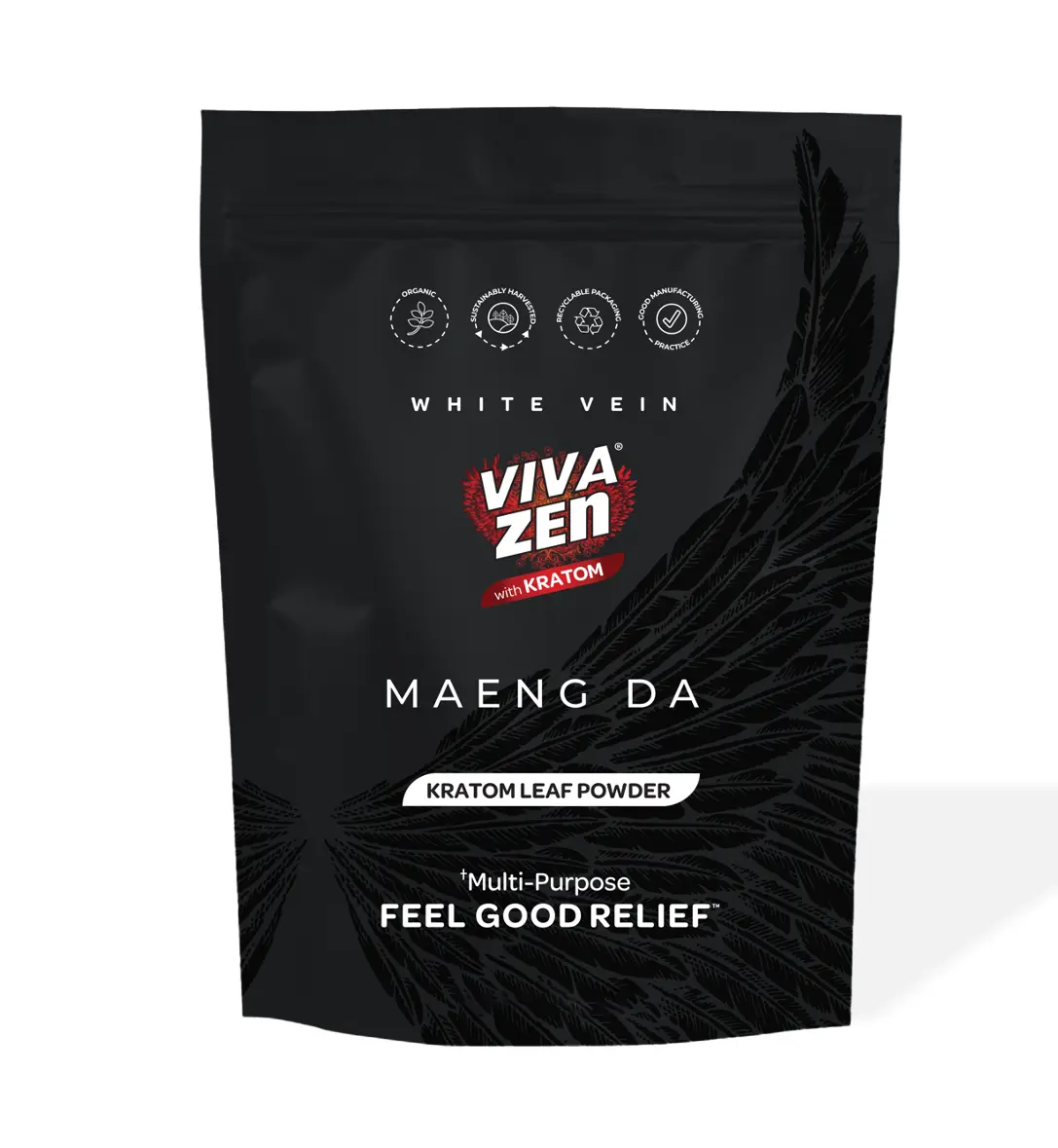 VIVAZEN White Maeng Da Kratom Powder